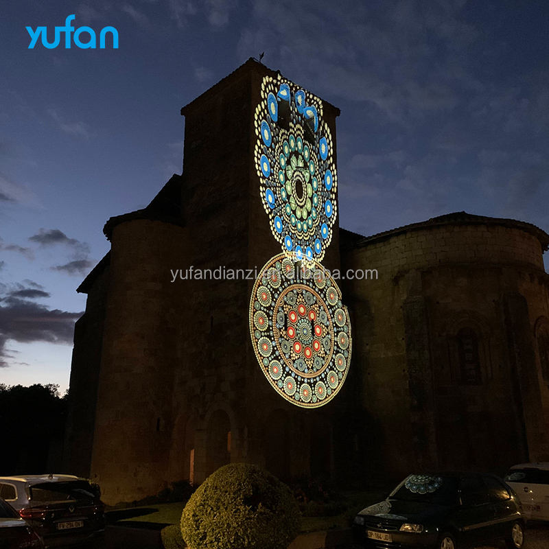 High Power Gobo Projector Waterproof Super Bright Laser logo Outdoor Building Image Display Business Led Advertising Light