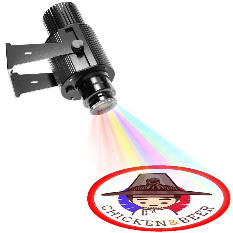 60W Regular Static Style Advertising Logo Projector With Remote Control Waterproof LED Gobo Projection Light