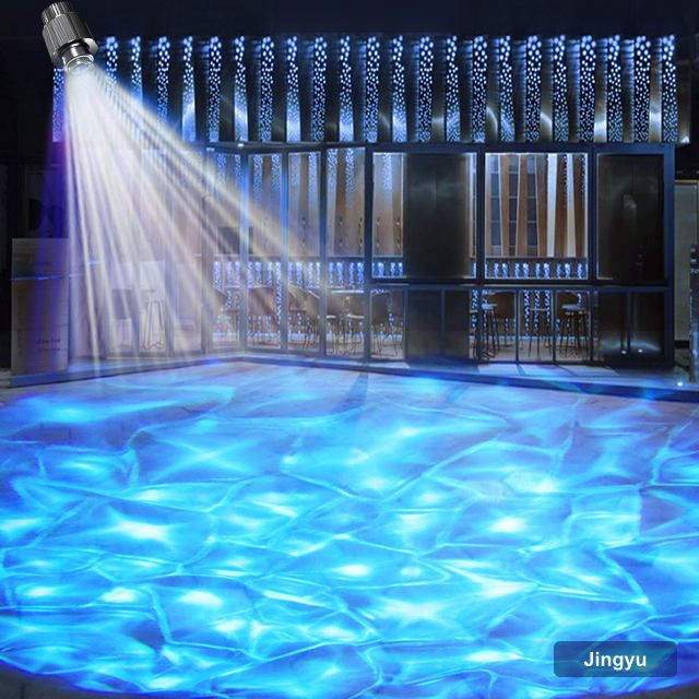 Water Pattern Projector Lamp Ocean Wave Water Ripple Projection Lamp Wall Bridge Gobo Light Building Landscape Lighting