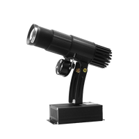 Hot Sale Customized Portable Rechargeable Battery LED HD Lens 15W Gobo Logo Projector Light With Manul Zoom & Adjustable Angle