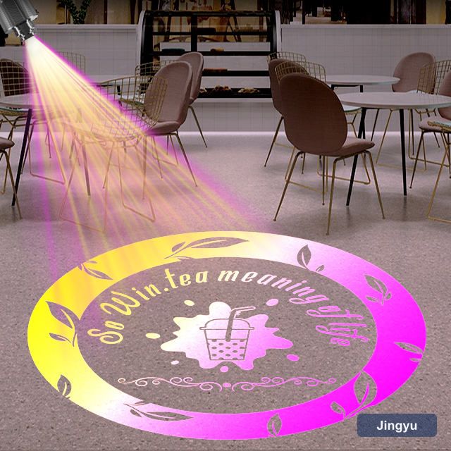 YF-BS-TM80 Advertising Usage Logo Projector Waterproof IP67 80w Black Color Auto Color Changing Projector with Remote Control