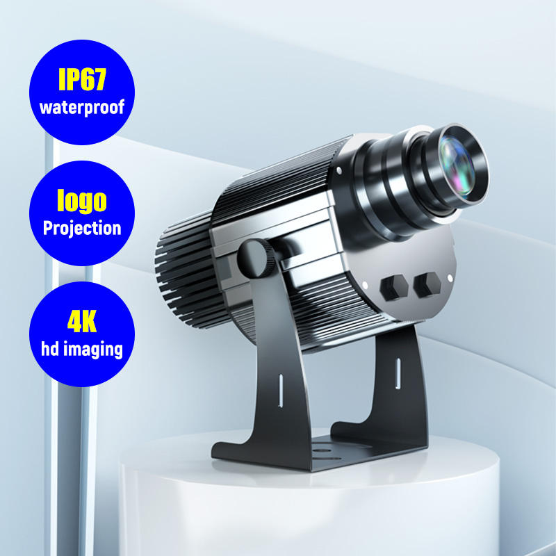 New Arrival Upgraded 100W Customized logo Gobo Projector W/ Remote Control Sign Trademark Projector Light Outdoor Night Light