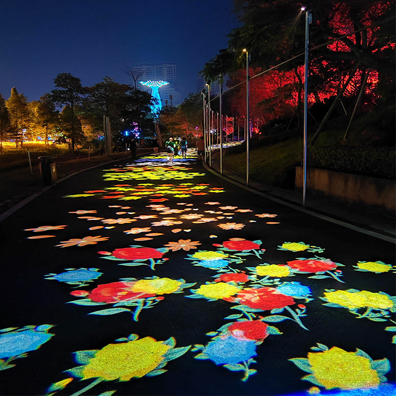 Seven Figure Dynamic Pattern Projection Light Wedding Decorations Outdoor Waterproof Advertising Light Gobo logo Projector