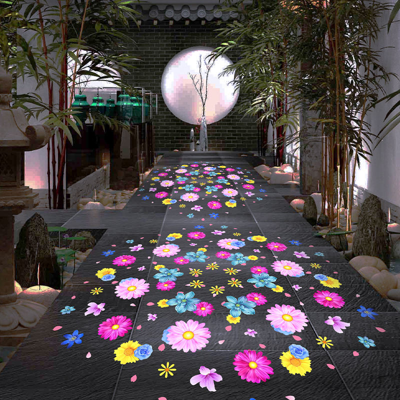 Four Figure Dynamic Pattern Projection Light Outdoor Waterproof Advertising Light Gobo logo Projector