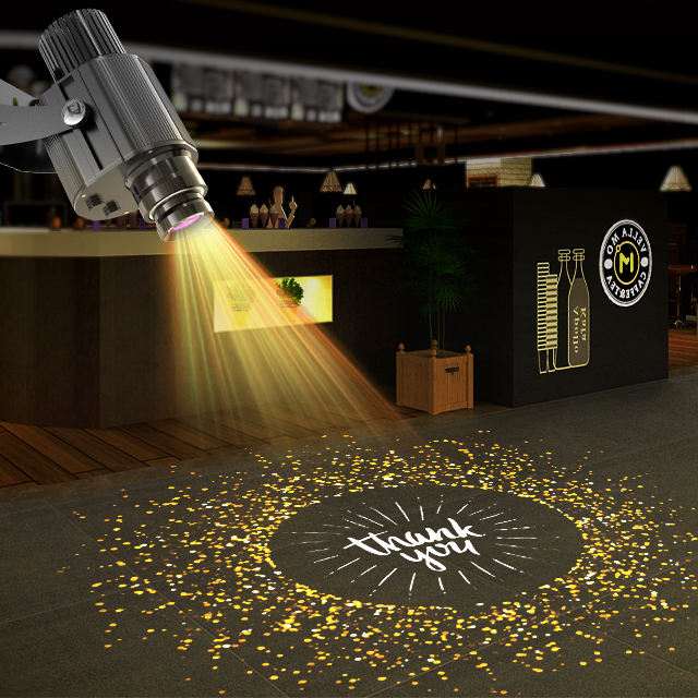 Outdoor Waterproof Grade Ip67 Wedding Welcome Light Logo Image Led Laser Gobo Advertising Projector