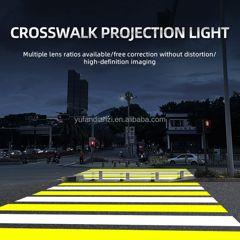 Crosswalk Marking Gobo Projector Industrial Pedestrian Walkway Warning Traffic Light Traffic signal Advertising Light