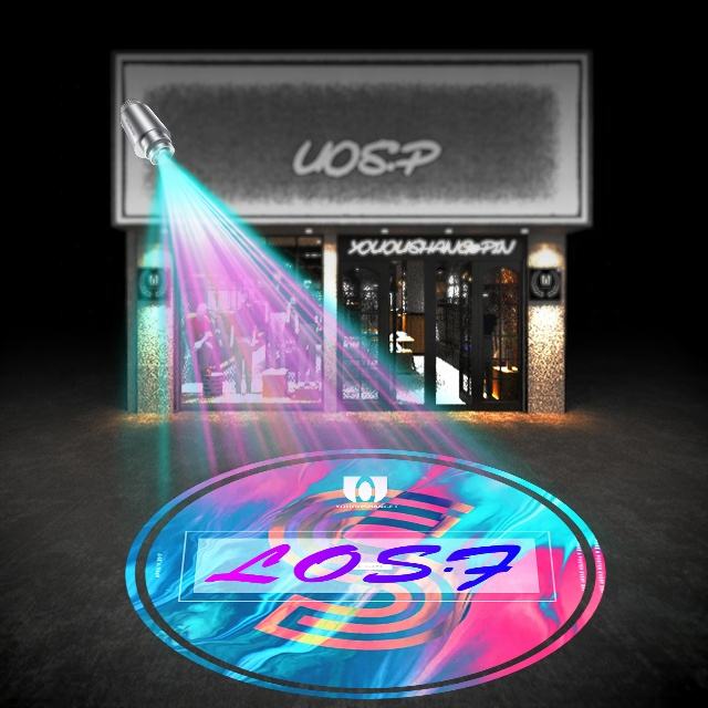 Custom Led logo Projecteurs Advertising Laser Gobo logo Projector Outdoor Waterproof Projection Water Pattern Light for