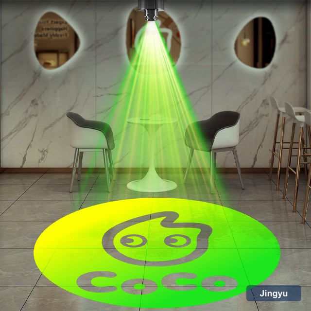 Advertisement Light Floor Advertising Projection Led Light Ice Cream Cone Auto Color Changing Projector F30 logo Projector