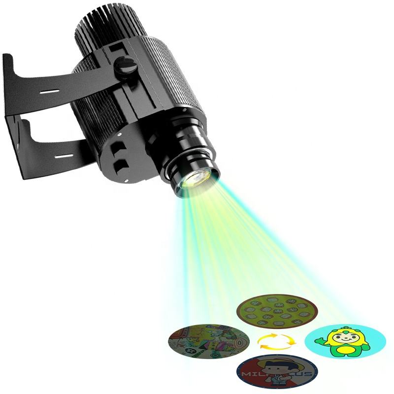50W 4 Slides HD Image Changeable logo Projector Light Indoor Outdoor Advertising Light GOBO Lights