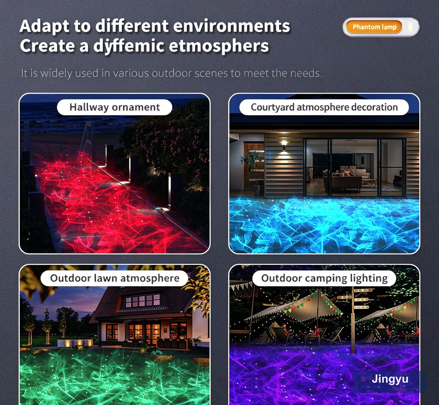 Dynamic Dream Phantom Projection Light Outdoor Atmosphere Project Lighting Park Starry Decoration Water Laser Light — detail 3