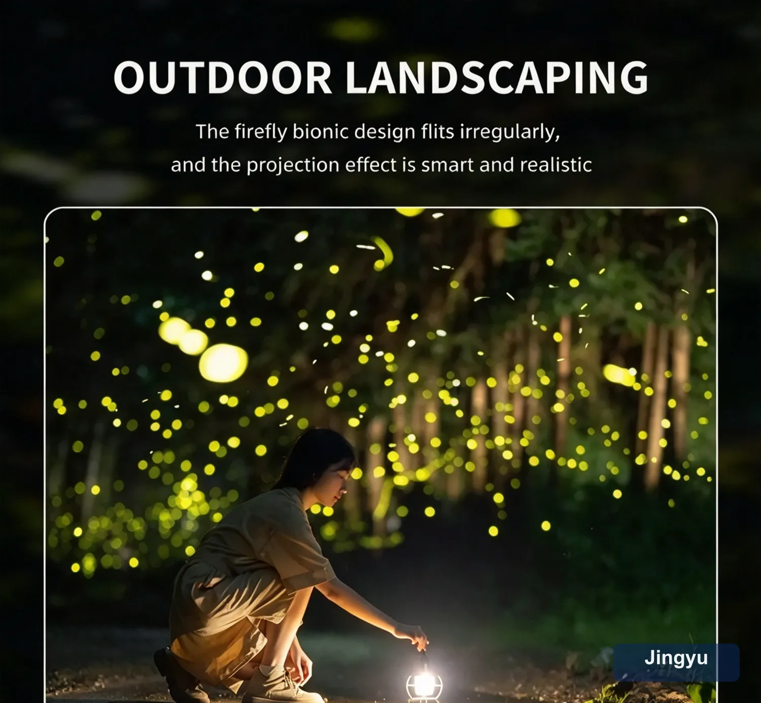 20W Dynamic Breathing Firefly Laser Projector, IP67 Waterproof Outdoor Firefly Light for Park Landscape & Event Atmosphere Lighting — detail 3