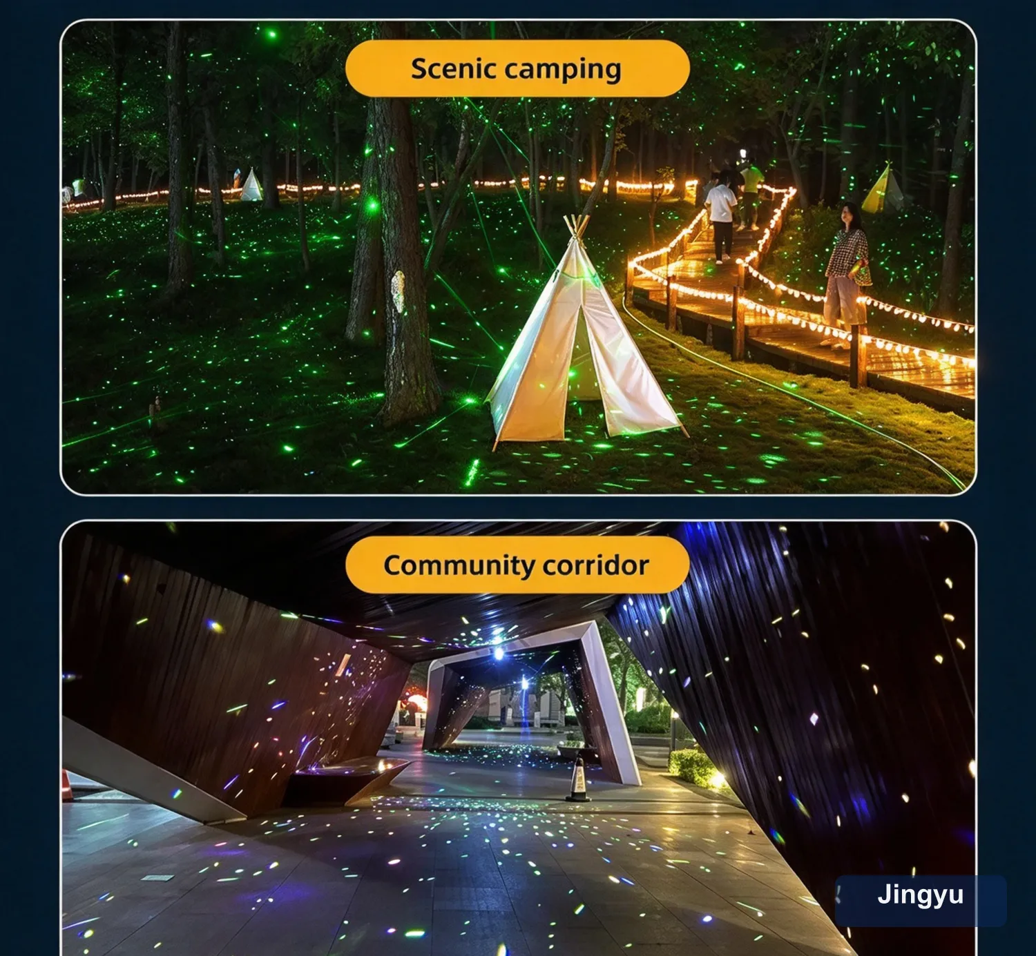 20W Dynamic Breathing Firefly Laser Projector, IP67 Waterproof Outdoor Firefly Light for Park Landscape & Event Atmosphere Lighting — detail 6