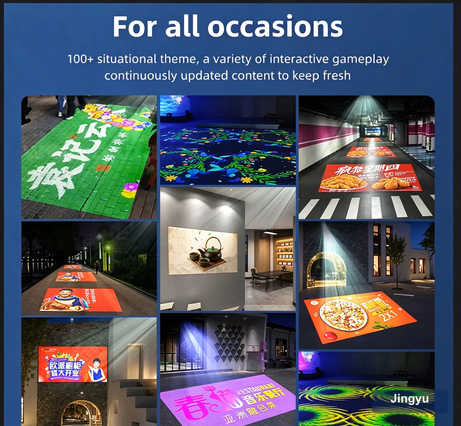 Smart Video Gobo Projector, Dynamic Animation Advertising Projection Light for Elevator & Commercial Brand Display — detail 5