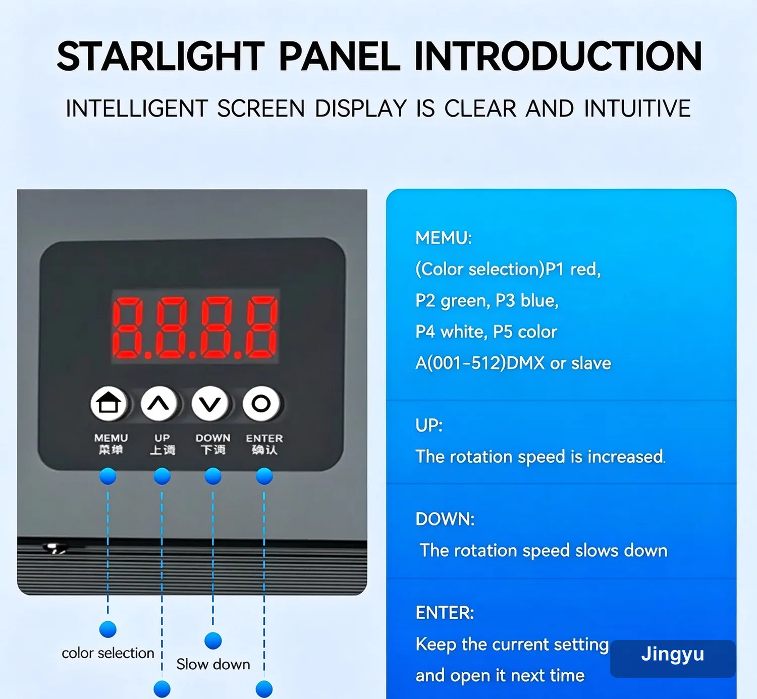 15w Starry Sky Laser Projector, Outdoor Star Light for Wedding, Party, Disco, Club & DJ Stage Beam Lighting — detail 2