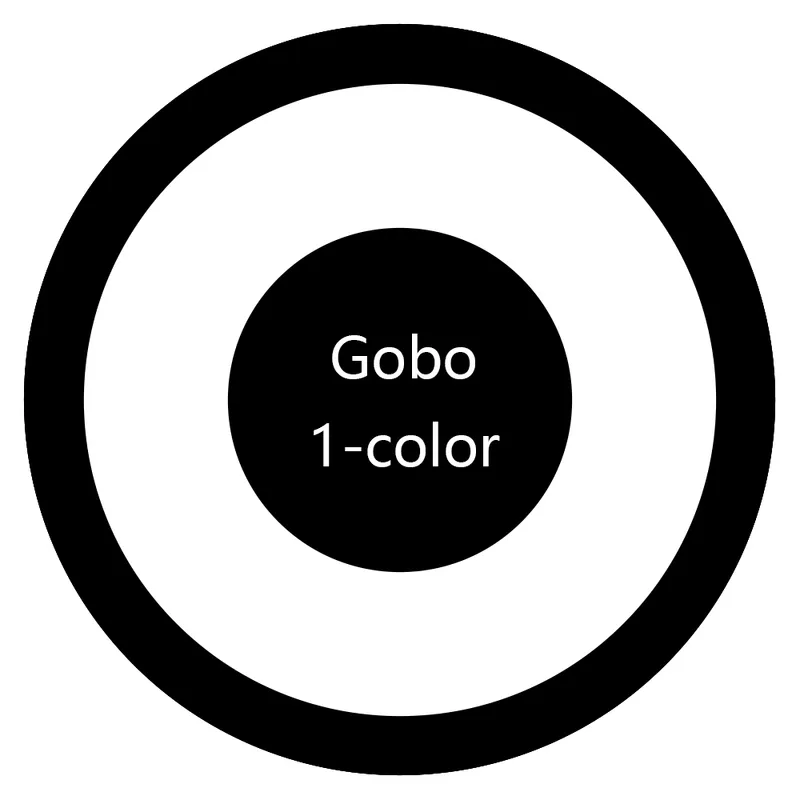 Single-color / Dual-color / Three-color & Full-color Custom Gobo Pieces for Projectors view 4