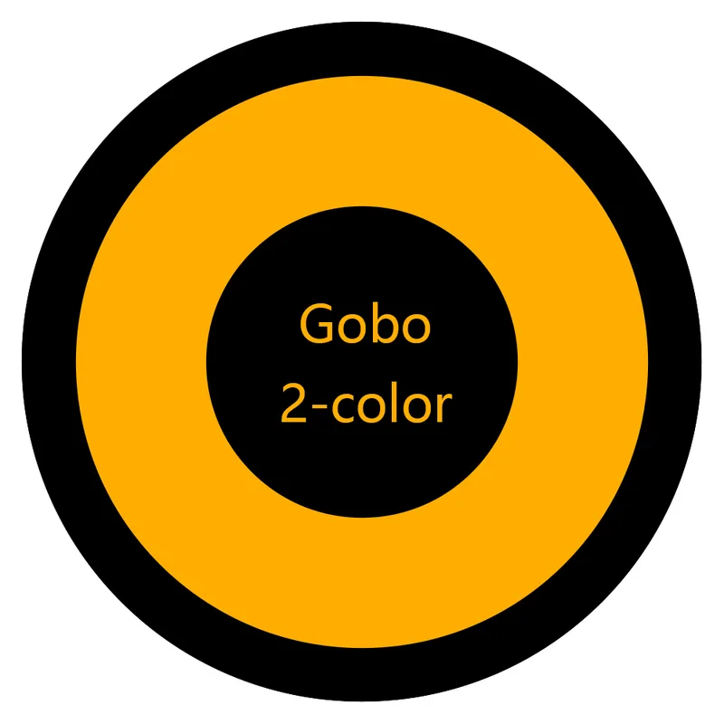 Single-color / Dual-color / Three-color & Full-color Custom Gobo Pieces for Projectors view 5
