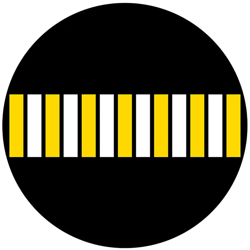 Safety Road Traffic logo Sidewalk zebra Crossing Warning Signs for Gobo Projector view 3