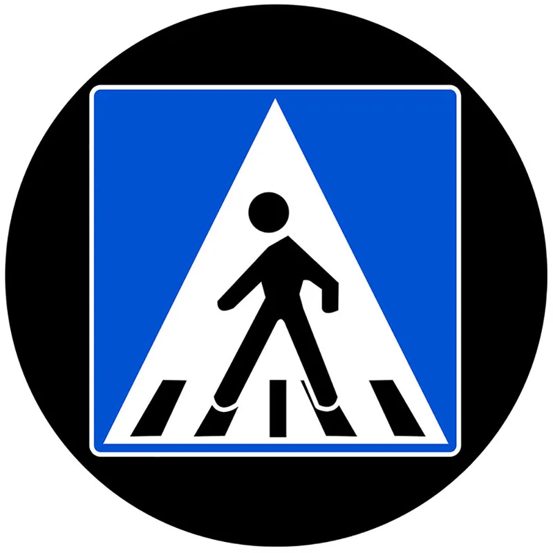 Safety Road Traffic logo Sidewalk zebra Crossing Warning Signs for Gobo Projector view 4