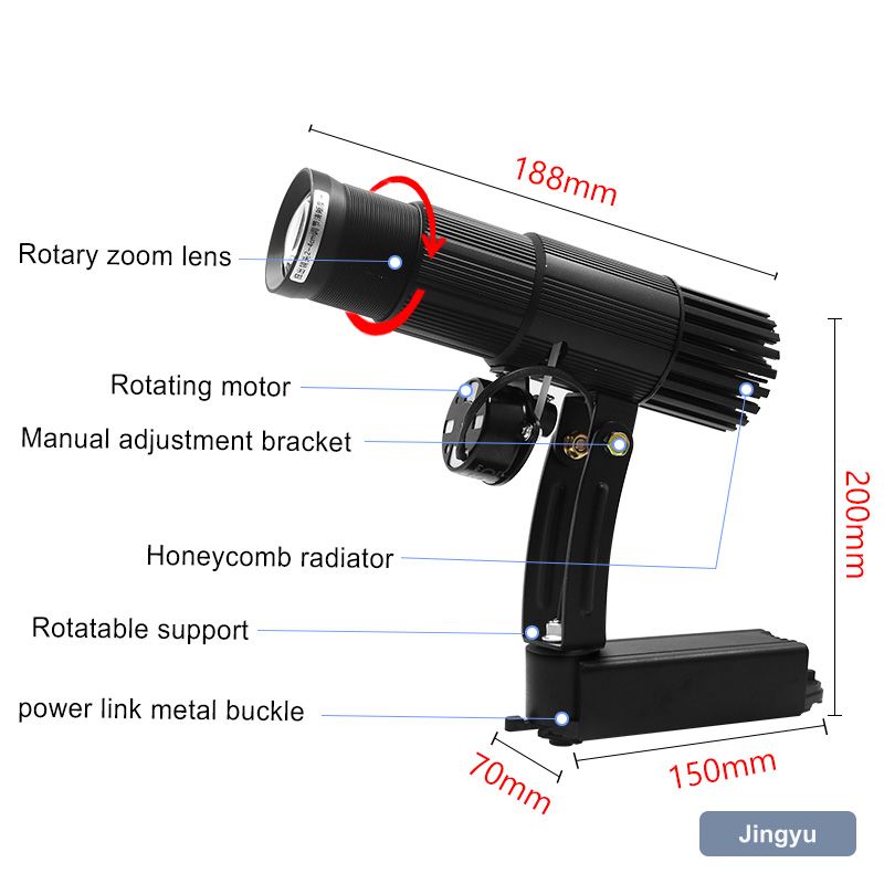 New Style Gradual Change Projection Lamp 35W Non-waterproof Multi-color Logo Creative Lighting Logo Gobo Projector view 3