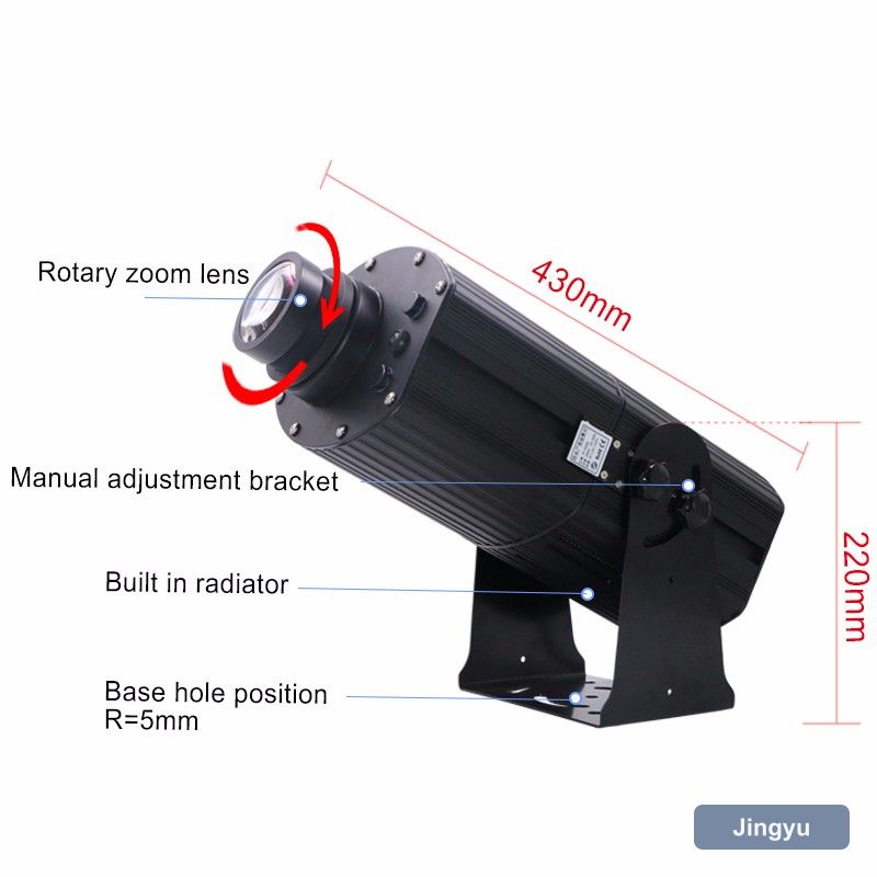 200W Custom IP65 logo Night Projector Light for Store Advertising Building Facade Billboard With Remote Control view 2