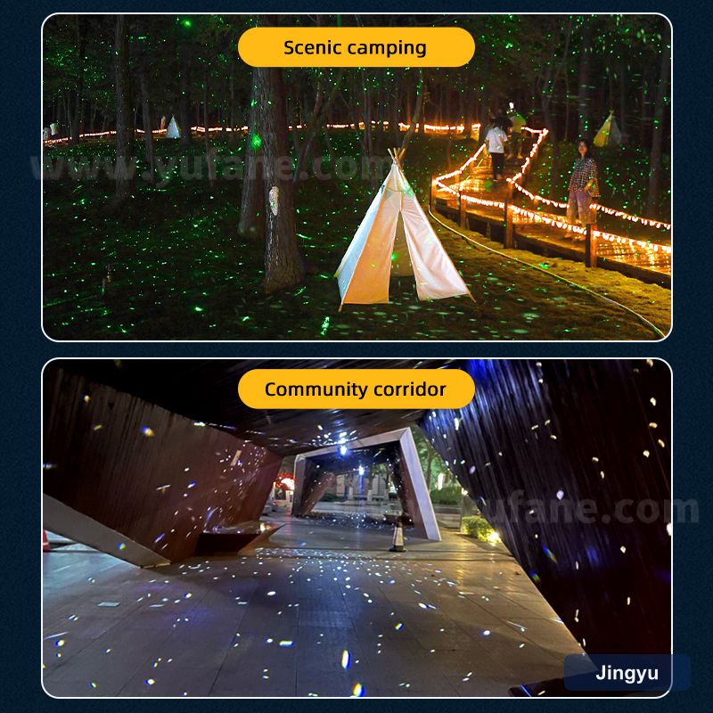 Outdoor Waterproof Full-Color Animated Laser Projector Cartoon Animal Projection Light Park Illumination Ambient Light view 3