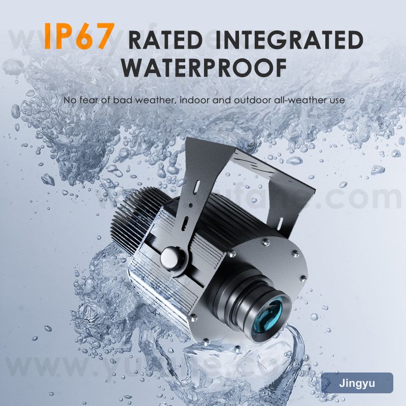 Customized 25W Waterproof Silver Black Outdoor Christmas IP67 Advertising Led Light Logo GOBO Projector view 6