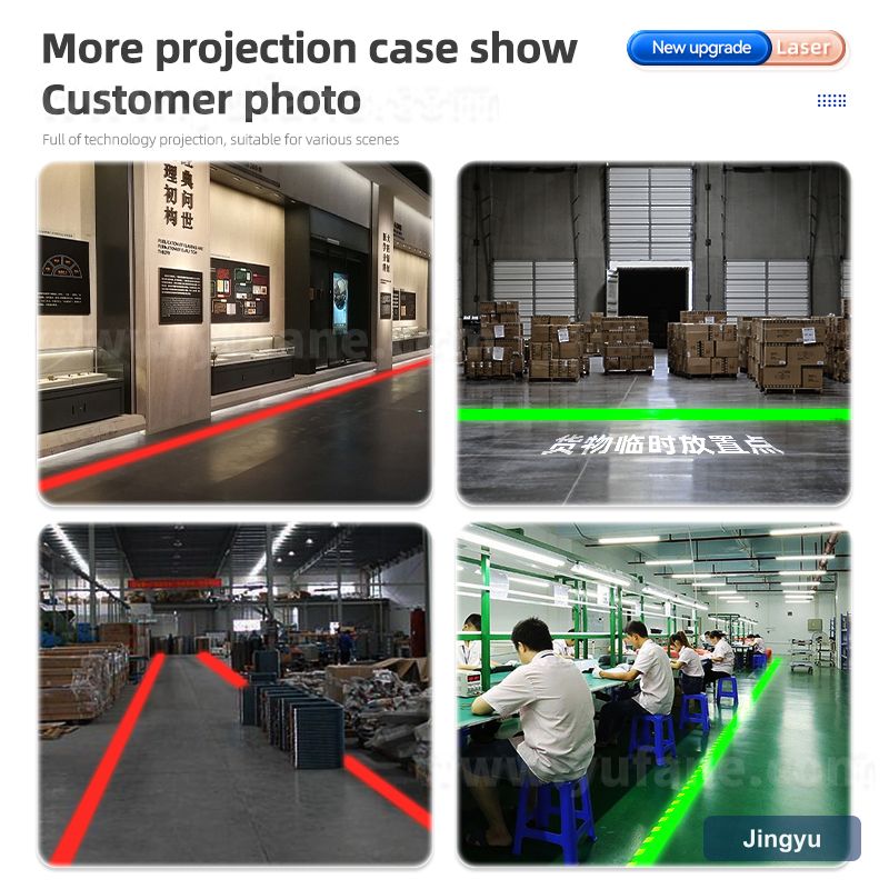 Industrial Laser Projection Lights Warning Signs Virtual Sidewalk Laser Line High Power High Bright Laser Spotlights view 6
