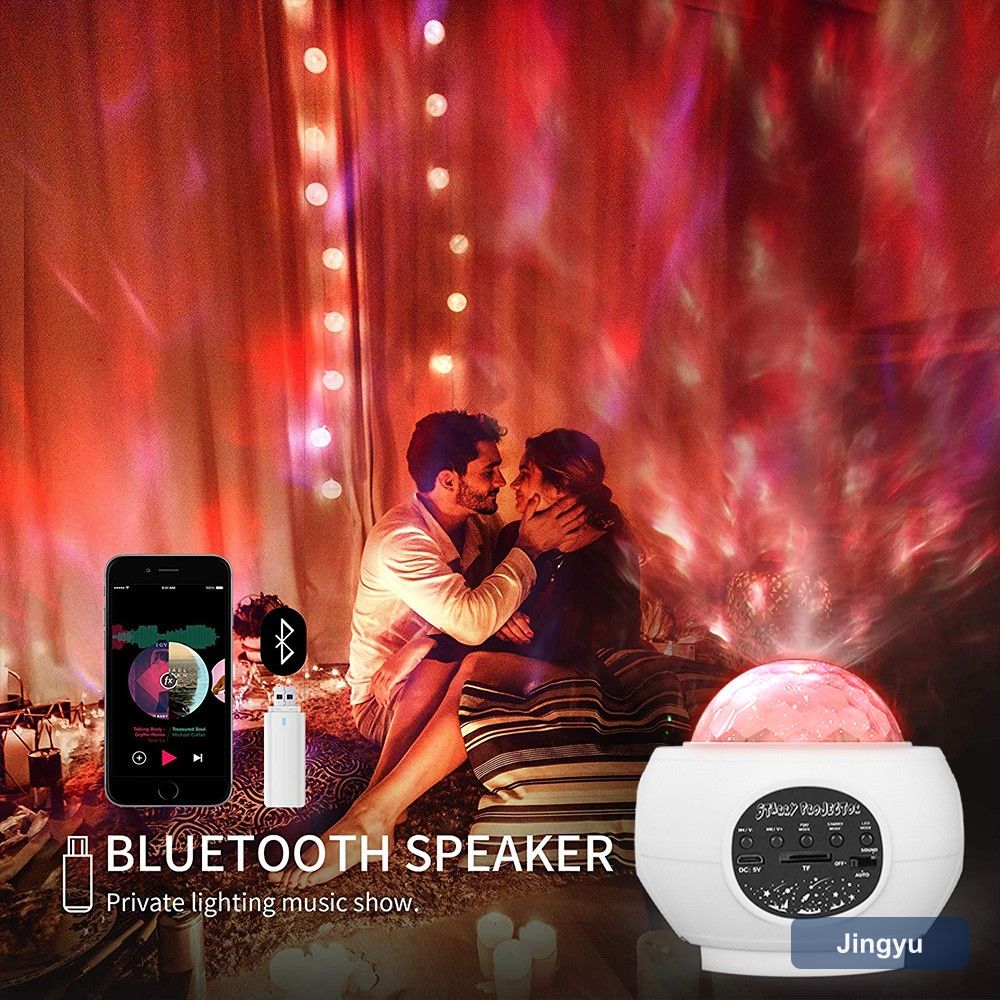Star Projector, Starry Night Light for Bedroom, Smart LED Space Sky Starry Moving Ocean Wave Lamp With Remote Control view 4