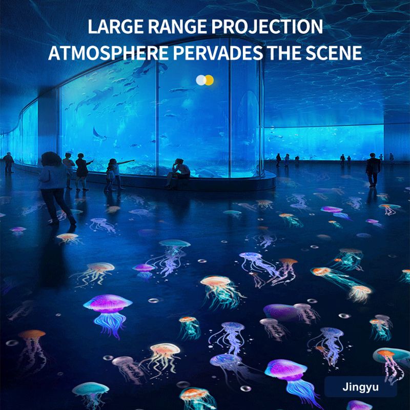 Gobo Projector Fly Bird Swim Fish Dynamic Effects Pattern Projection logo Projection Advertising Light view 2