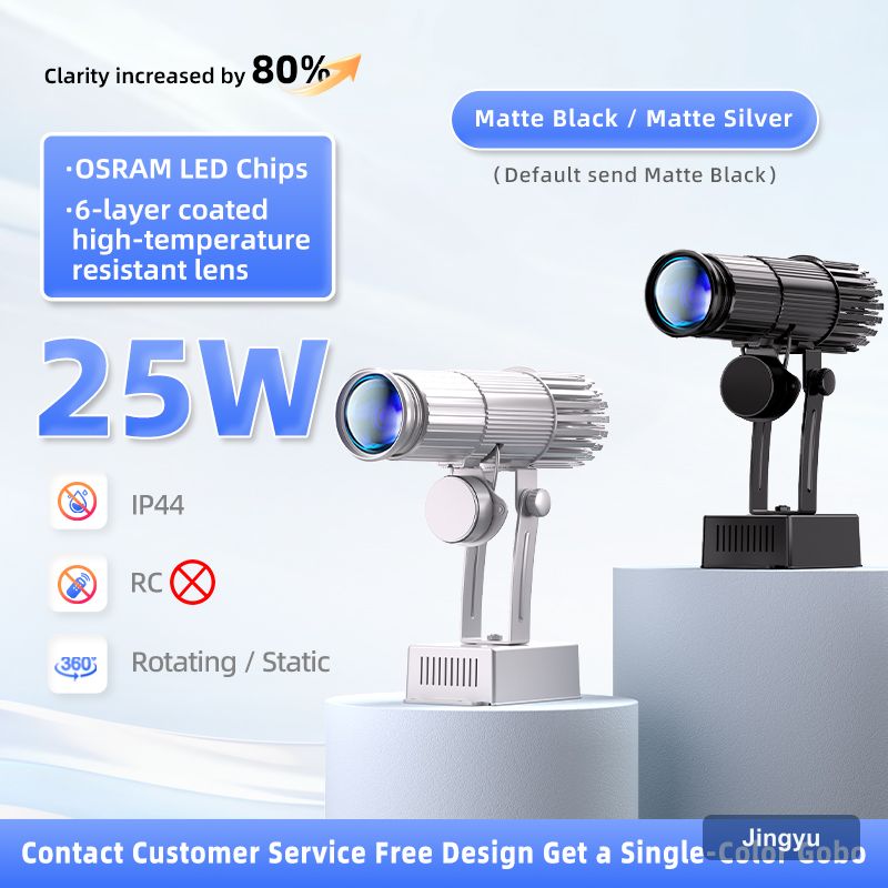 50W Gobo logo Projector Excellent Bright HD Pro Aluminum Alloy Non Waterproof Indoor Wall Floor Entrance Advertising Light