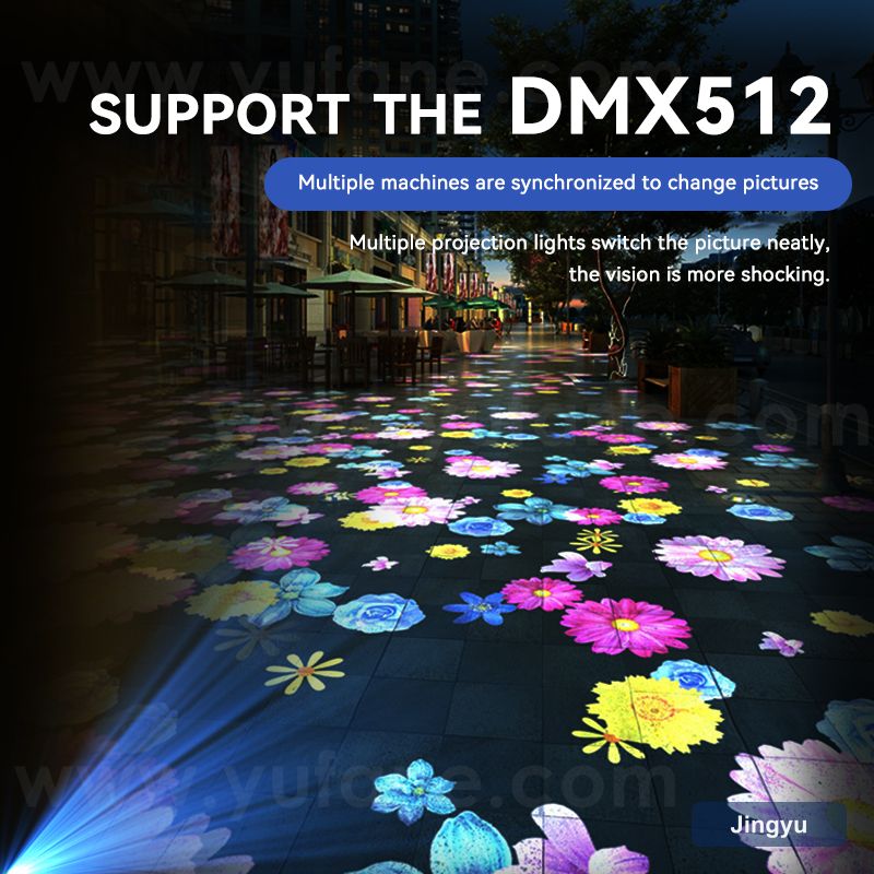 Seven Figure Dynamic Pattern Projection Light Wedding Decora