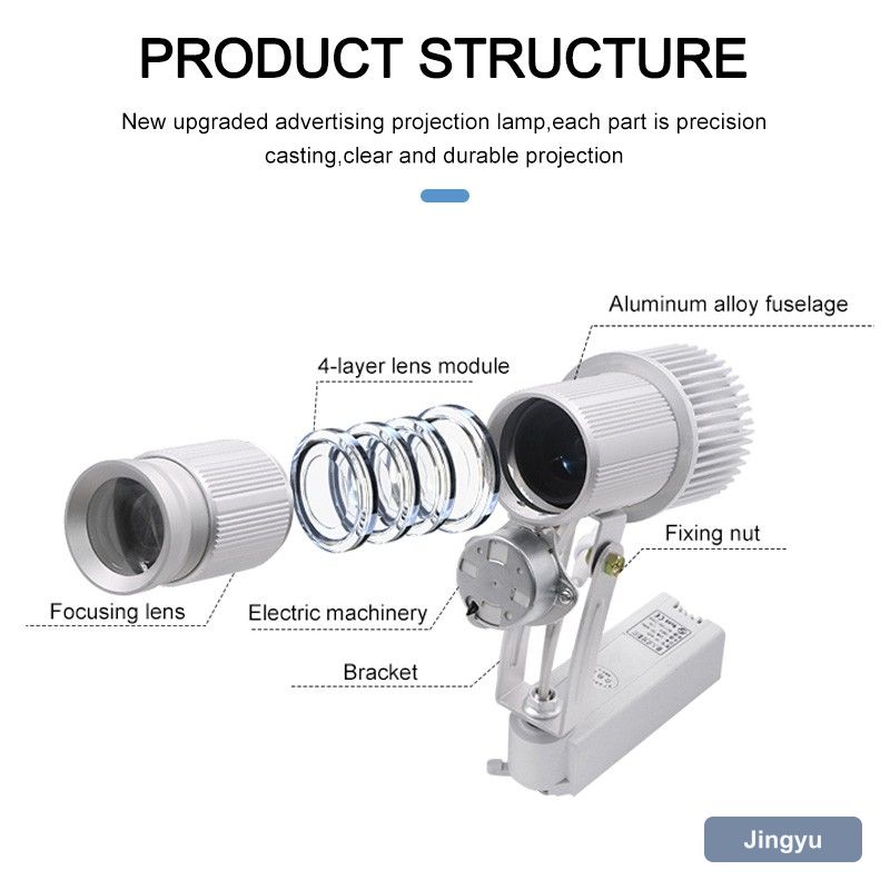 New Style Gradual Change Projection Lamp 35W Non-waterproof Multi-color Logo Creative Lighting Logo Gobo Projector view 4