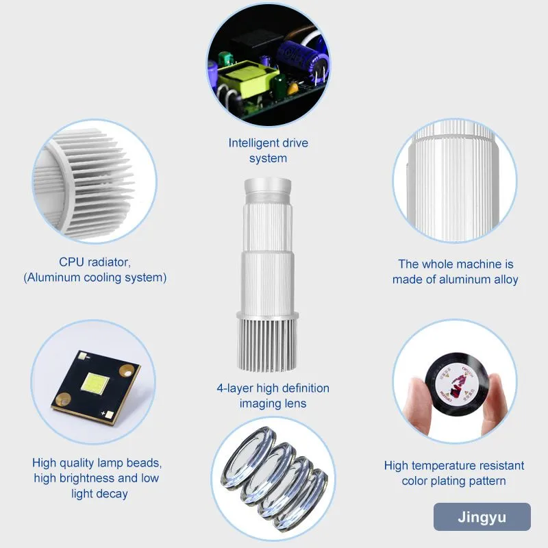 35W Aluminum Alloy Gobo Logo Projector HD Bright Indoor Wall Floor Entrance Advertising Light view 5