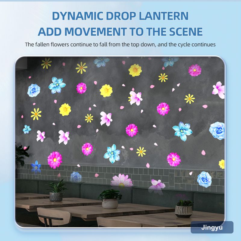Outdoor Falling Flowers Dynamic Special Effects Projection Light Indoor Decoration Gobo logo Projector Advertising Light view 5