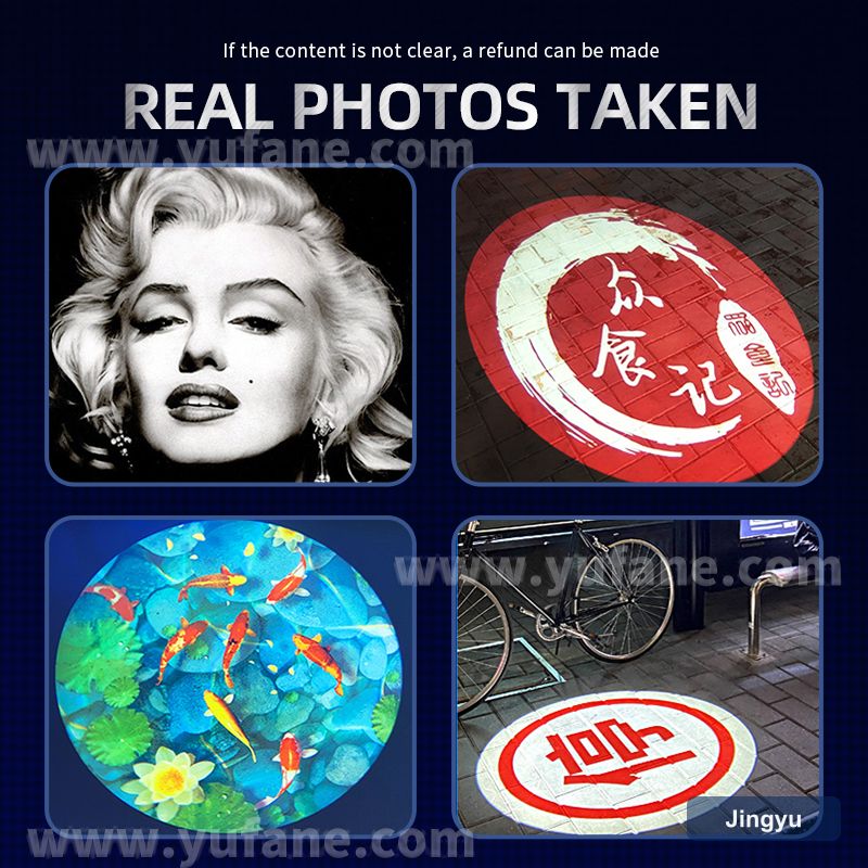 Four Figure Static Switch Advertising Projector Light Outdoor IP67 Waterproof Ground Signboard Custom Gobo logo Projector view 2