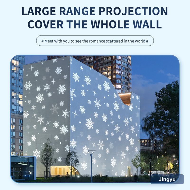 Outdoor Waterproof Christmas Holiday Landscape Decorative Lighting Snowflake LED Snowfall Projector Lamp Gobo Projector Lights view 4