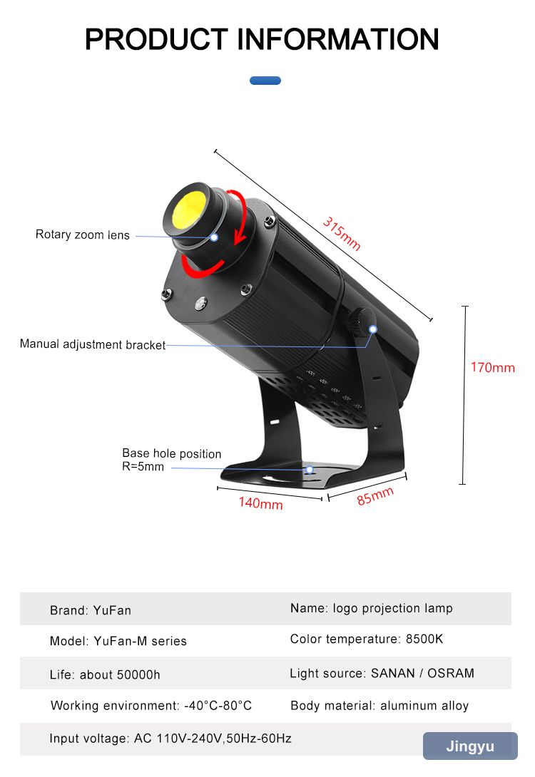 New Launching 40W Water Wave Projector IP67 Waterproof Water Wave Light Projector Gobo Lights view 4