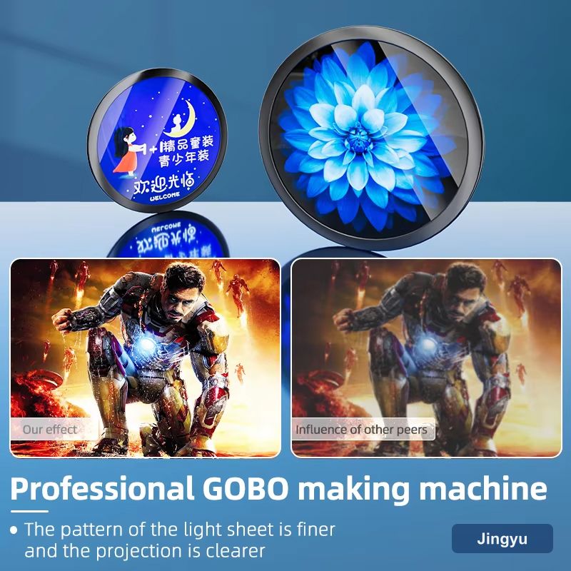 50W Gobo logo Projector Excellent Bright HD Pro Aluminum Alloy Non Waterproof Indoor Wall Floor Entrance Advertising Light view 4