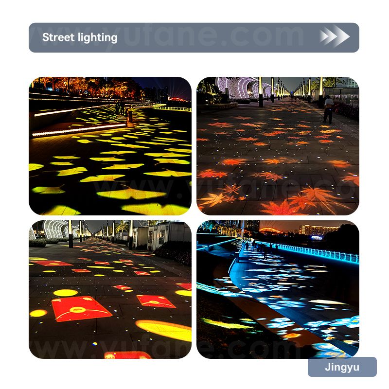 Seven Figure Dynamic Pattern Projection Light Wedding Decorations Outdoor Waterproof Advertising Light Gobo logo Projector view 3