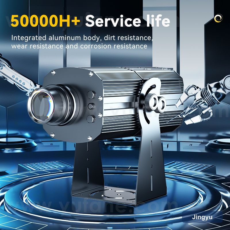 New Product 150W High Power Outdoor Waterproof IP67 Black LED Building Advertising Display Lights Logo GOBO Projector view 6