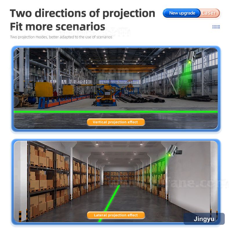 Industrial Laser Projection Lights Warning Signs Virtual Sid