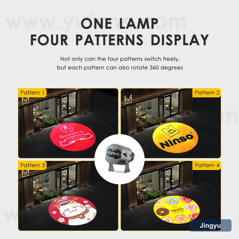 Cheap Outdoor Waterproof Ip67 Halloween Christmas Led Wedding Laser Rotating Gobo Projector Custom logo Signs Advertising Light