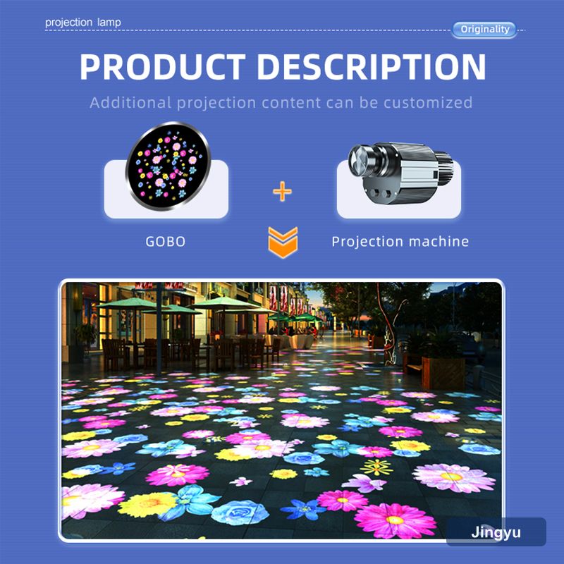 Dynamic Pattern Projection Light Outdoor Waterproof Lighting Special Effects Projection Gobo logo Projector view 3