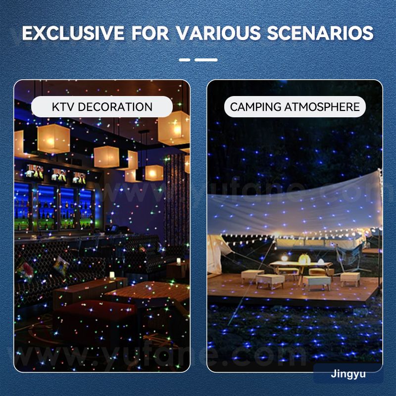 Dynamic Starry Night Projection Lamp Outdoor Atmosphere Project Lighting Park Starry Decoration Laser Light Gobo Projector view 3