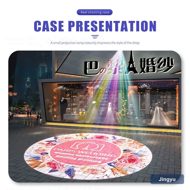 100W High Power Waterproof Outdoor LED Gobo Projector, Custom Rotating Logo Light for Plaza & Exhibition view 7