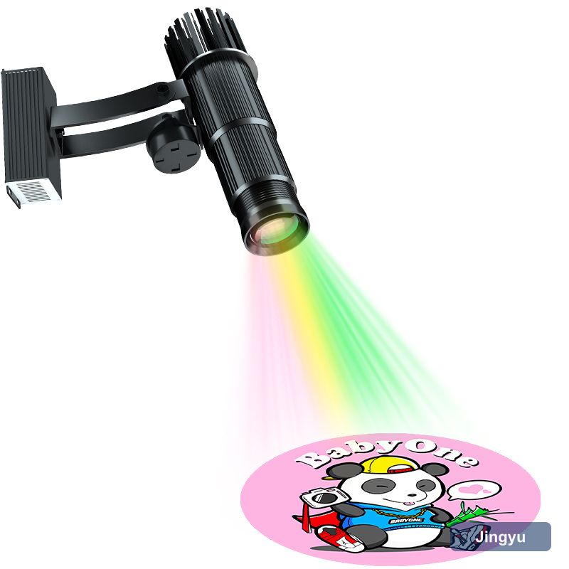 Hot Sale 50W Customized Black Silver Indoor Christmas Decoration Advertising Logo Gobo Projector
