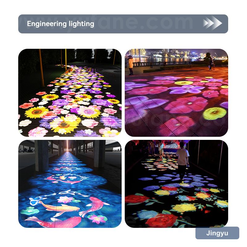 Seven Figure Dynamic Pattern Projection Light Wedding Decorations Outdoor Waterproof Advertising Light Gobo logo Projector view 4