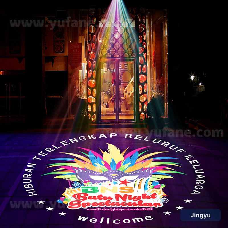 Outdoor Gobo Projector Waterproof Indoor Shop Floor Led Spotlight Free Laser Custom 360 Rotation logo Advertising Light view 6