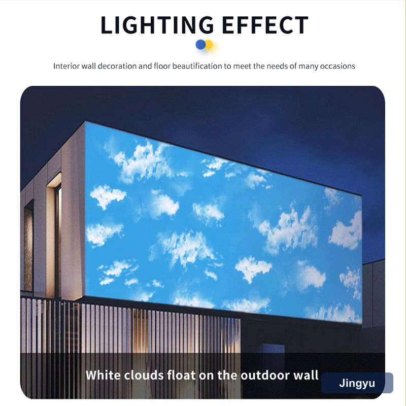 Blue Sky White Cloud Advertising Projection Light Outdoor Park Ground Floating Walking Map Creative logo Gobo Projector view 3