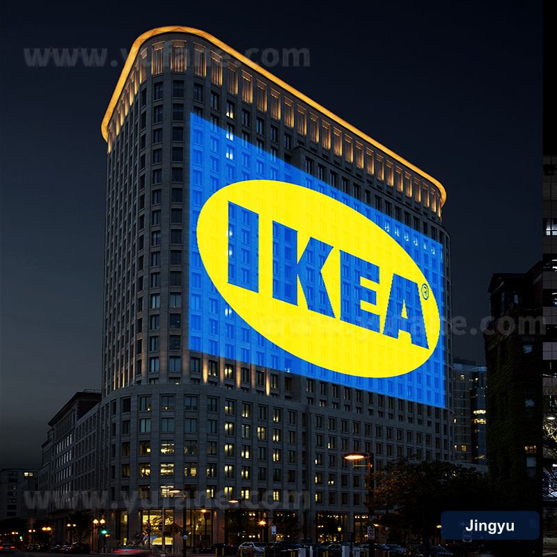 High Power 1500W Advertising Projection Light Wall Outdoor Signboard Pattern Industrial Gobo logo Projector view 2